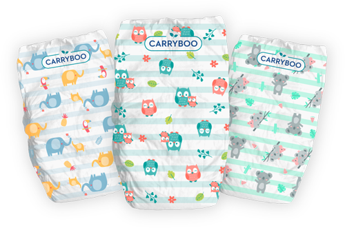 Couches écologiques Carryboo, taille 2, taille 3, taille 4