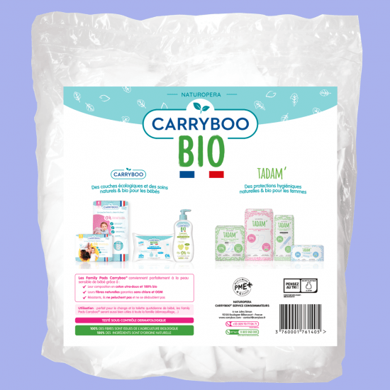 Family pads - Rectangles de coton Bio