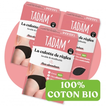 Culottes de règles en coton Bio